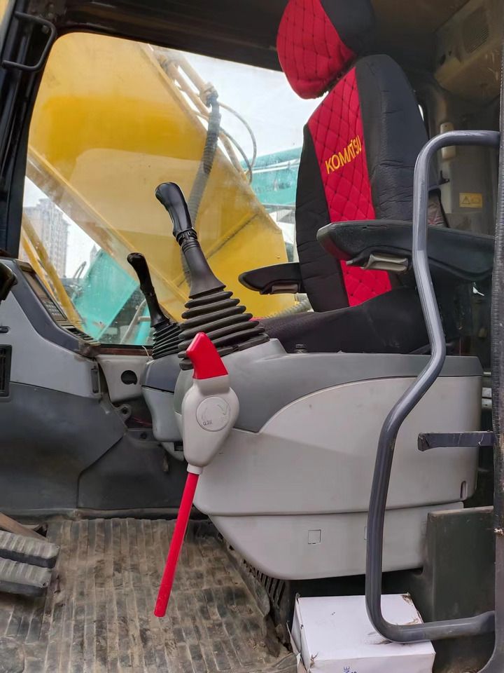 2017 Komatsu PC200-7 crawler excavator cab interior