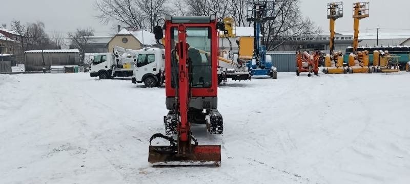 2017 Yanmar SV18 mini excavator, front view
