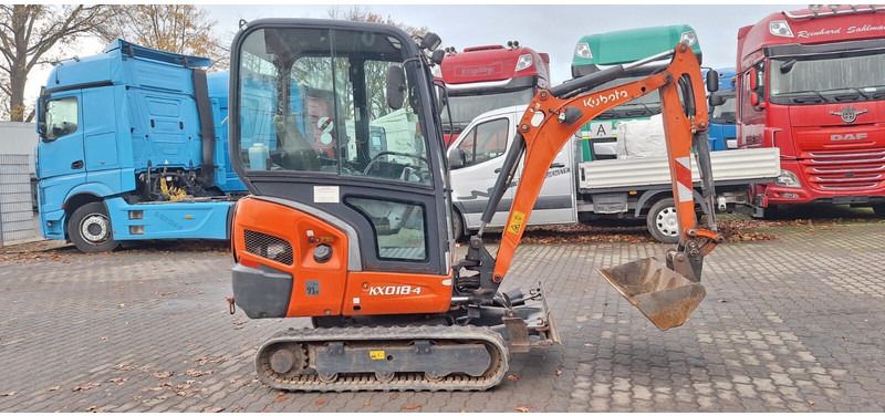 2014 Kubota KX018-4 mini excavator, side view