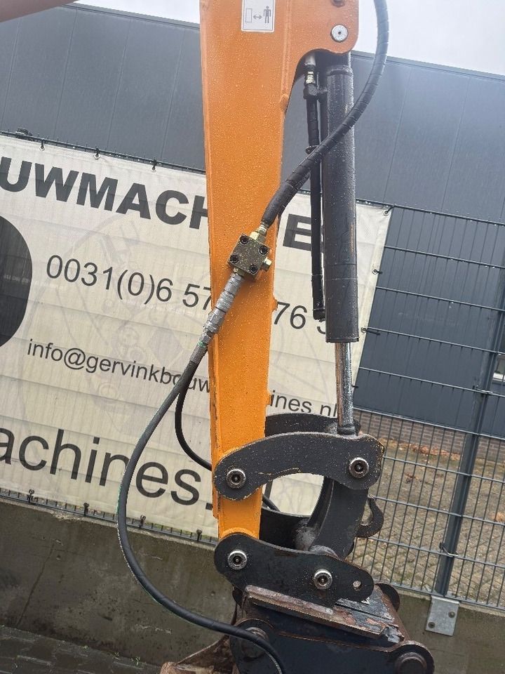 2019 CASE CX26C mini excavator boom and hydraulic attachment detail