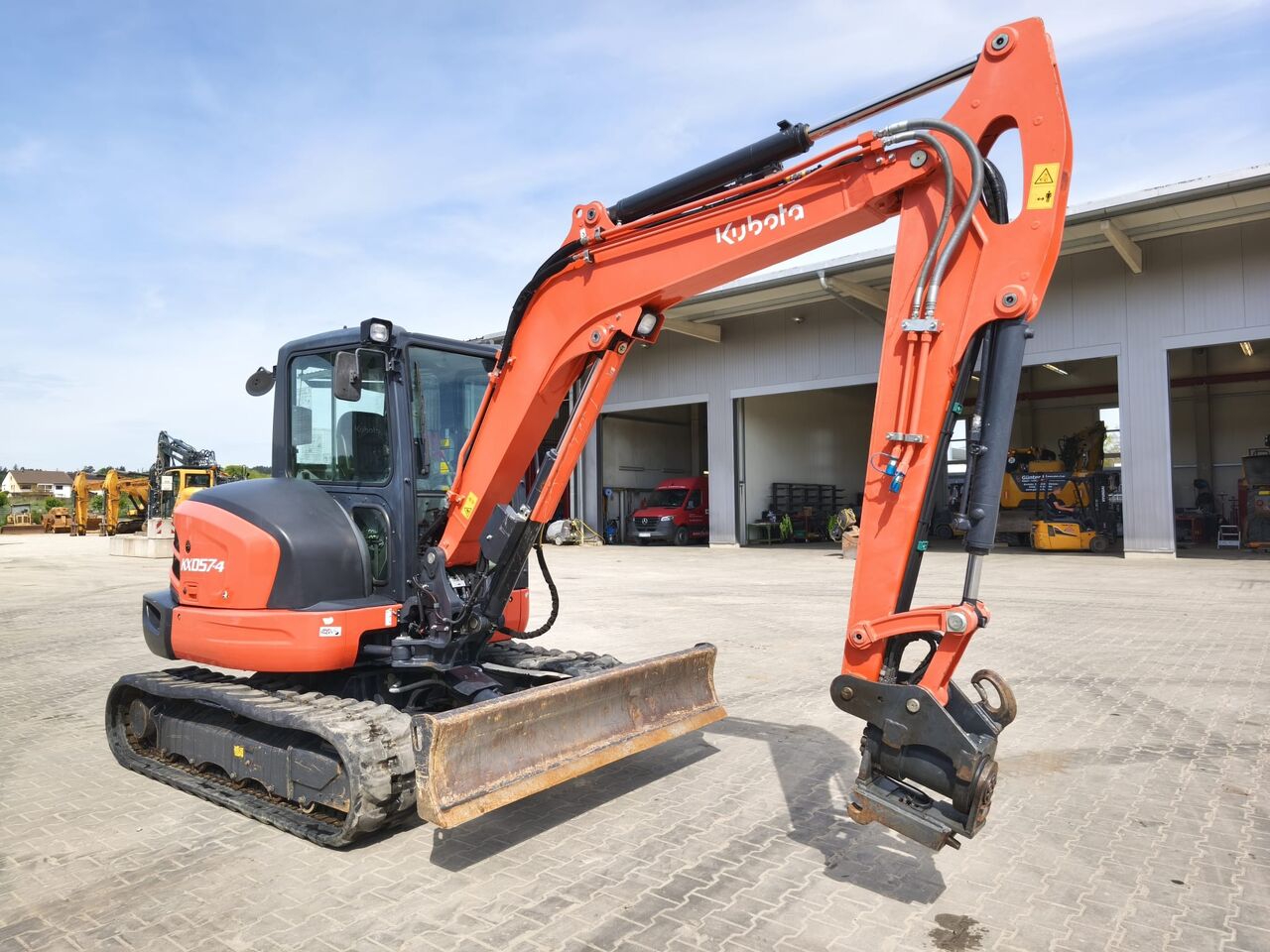 2020 Kubota KX057-4 mini excavator, side view