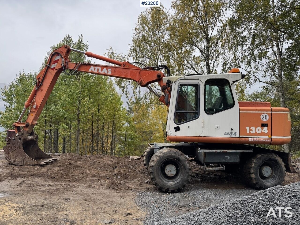 2002 Atlas 1304 M 1 Wheel Excavator 2002 Atlas 1304 M 1 Wheel Excavator