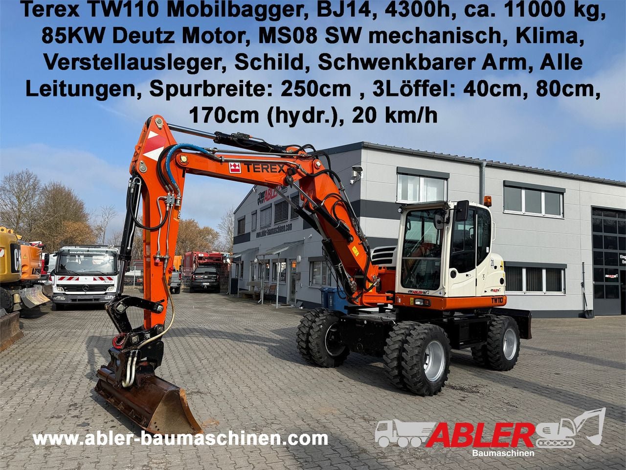 2014 Terex TW110 Wheel Excavator 2014 Terex TW110 Wheel Excavator
