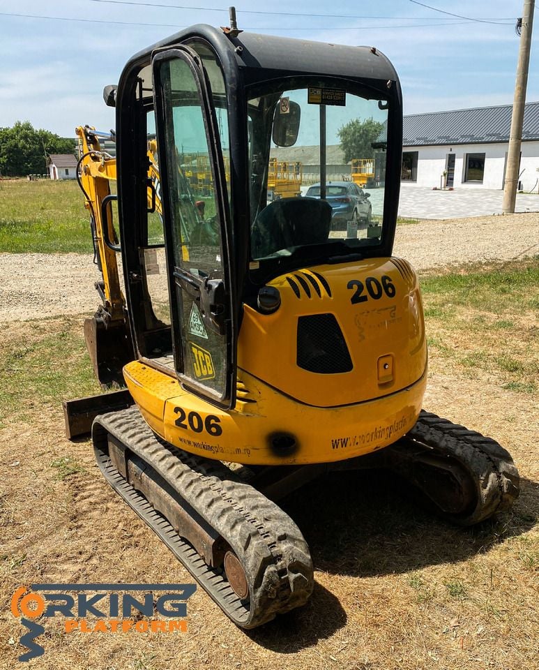 2015 JCB 8030 ZTS mini excavator, rear three-quarter view
