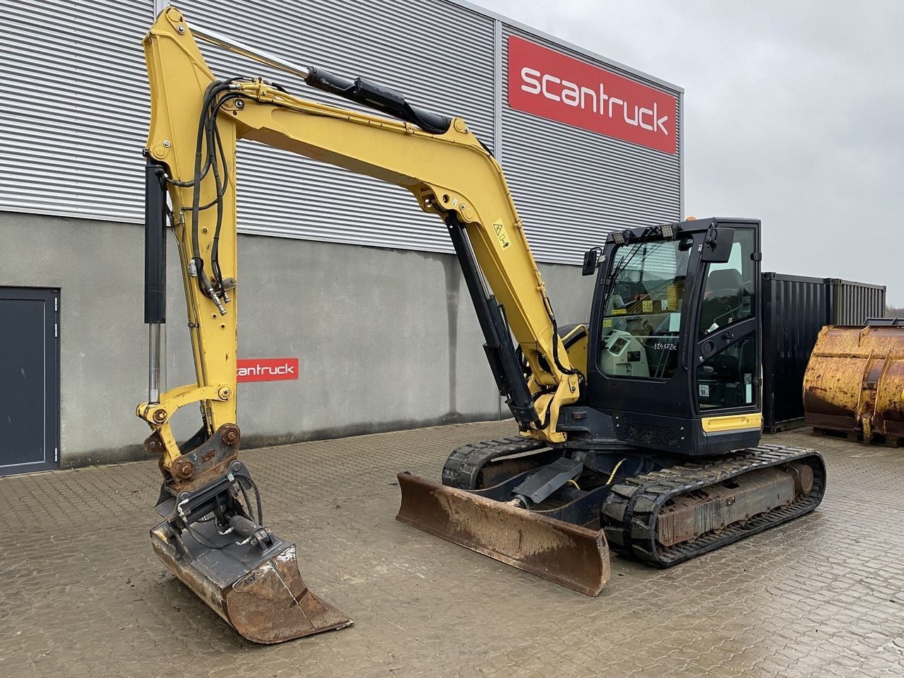 2017 Yanmar VIO80-1A mini excavator, side view 2017 Yanmar VIO80-1A mini excavator, side view