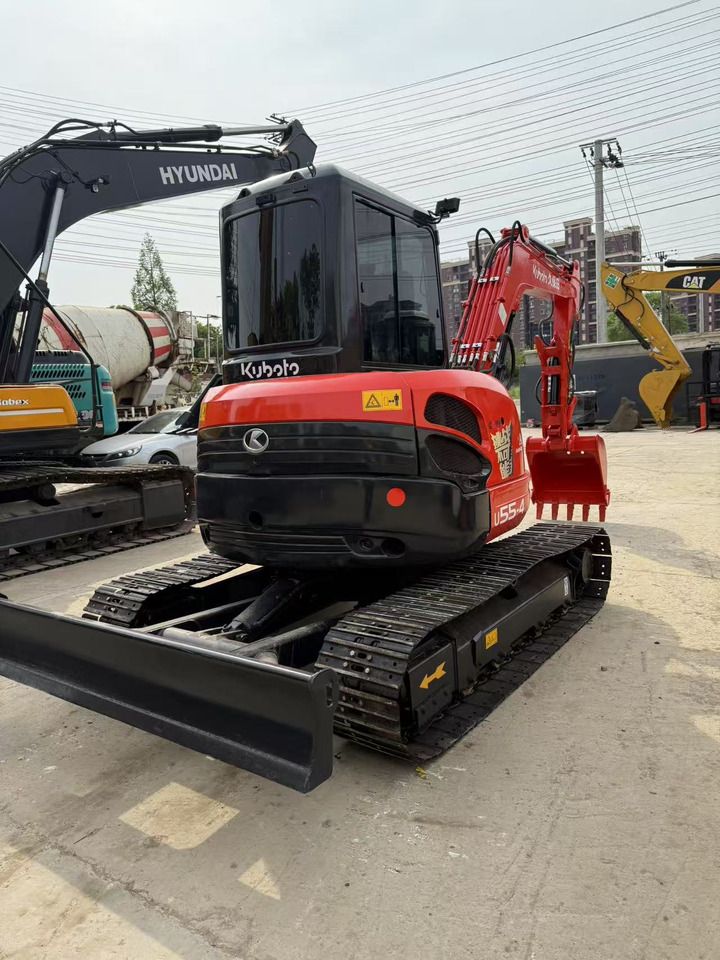 2019 Kubota U55-4 mini excavator, front three-quarter view