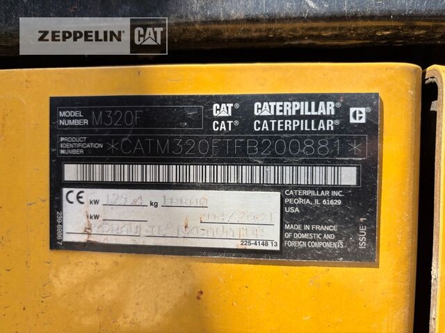 2021 Caterpillar M320F Wheel Excavator