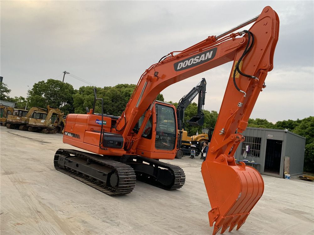 2021 Doosan DX140LC crawler excavator, side view 2021 Doosan DX140LC crawler excavator, side view