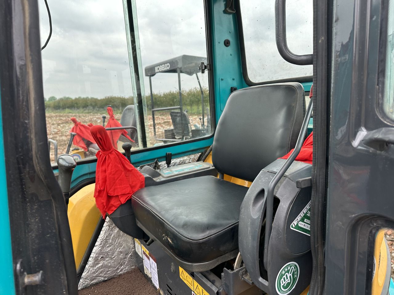2021 Kubota U35 Mini Excavator interior cab view 2021 Kubota U35 Mini Excavator interior cab view