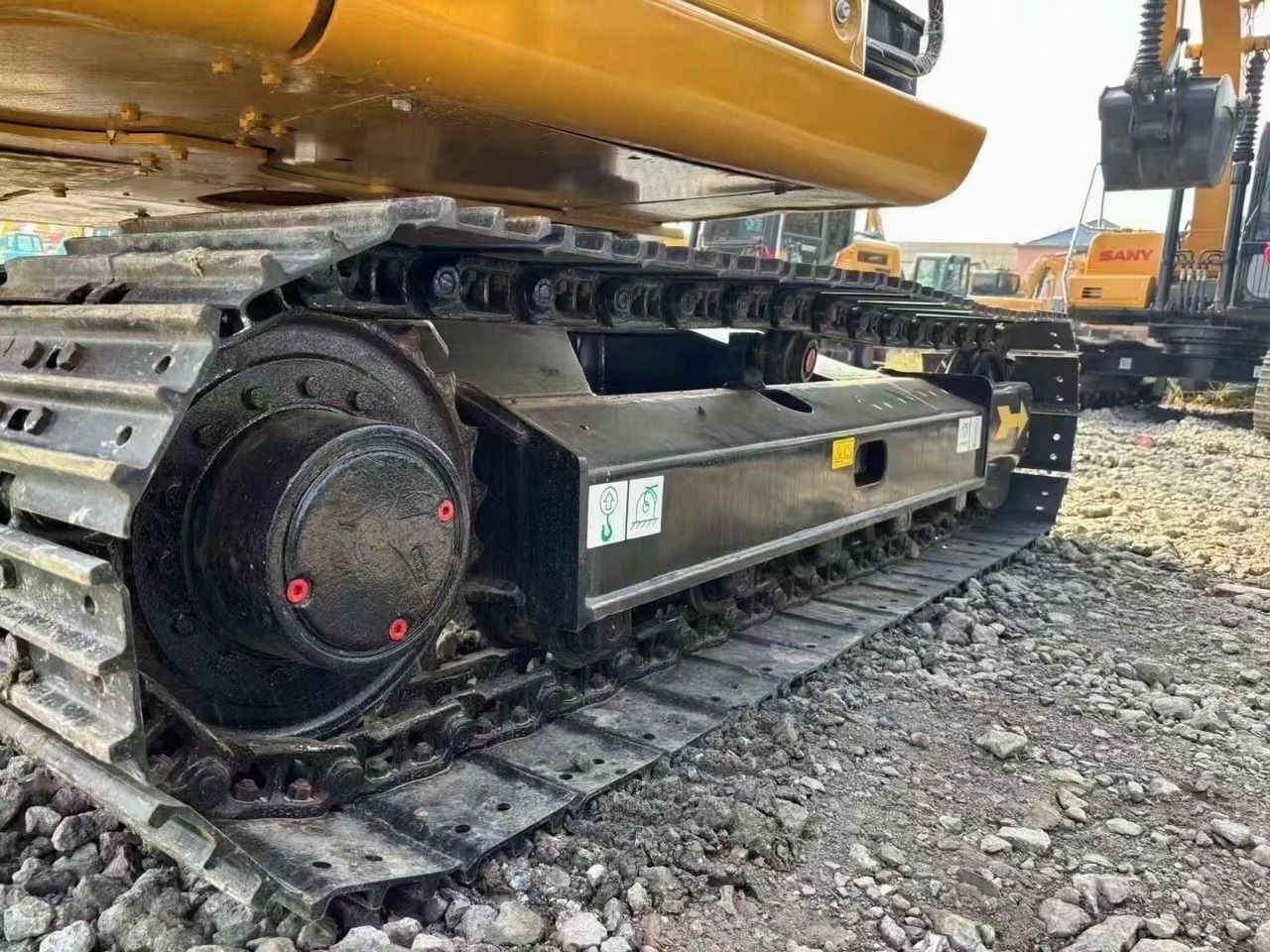 2022 Caterpillar 307E mini excavator track assembly view