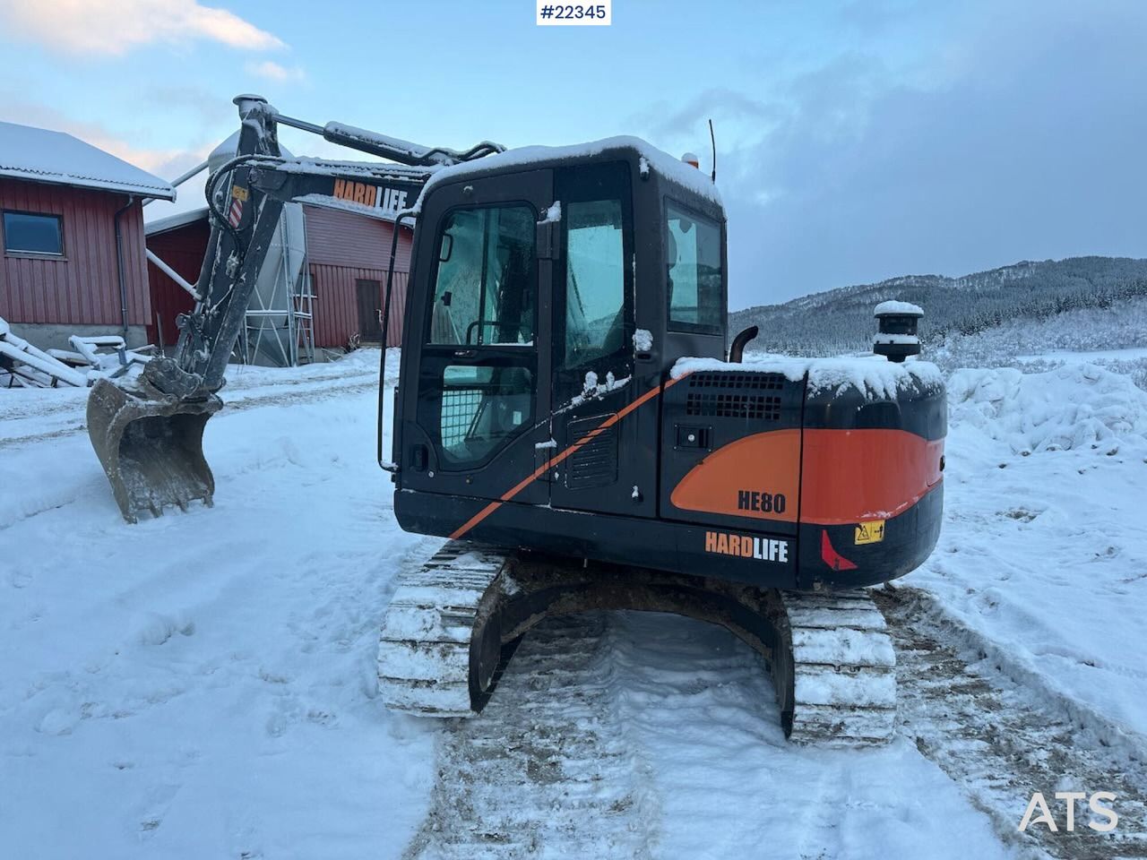 2022 Hardlife HE80 crawler excavator, side view 2022 Hardlife HE80 crawler excavator, side view