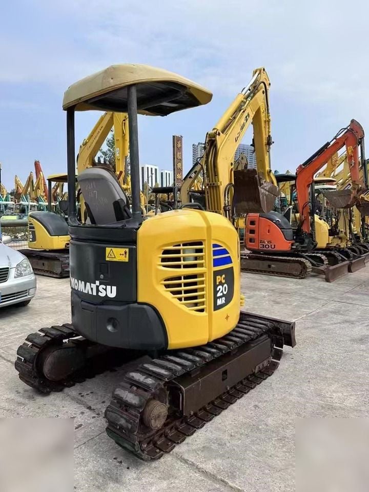 2022 Komatsu PC20MR-3 mini excavator, rear three-quarter view 2022 Komatsu PC20MR-3 mini excavator, rear three-quarter view