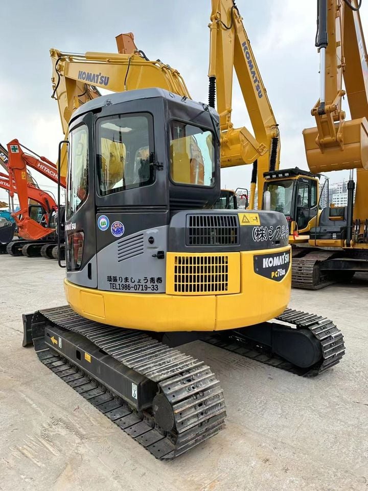2022 Komatsu PC78US crawler excavator, rear three-quarter view 2022 Komatsu PC78US crawler excavator, rear three-quarter view