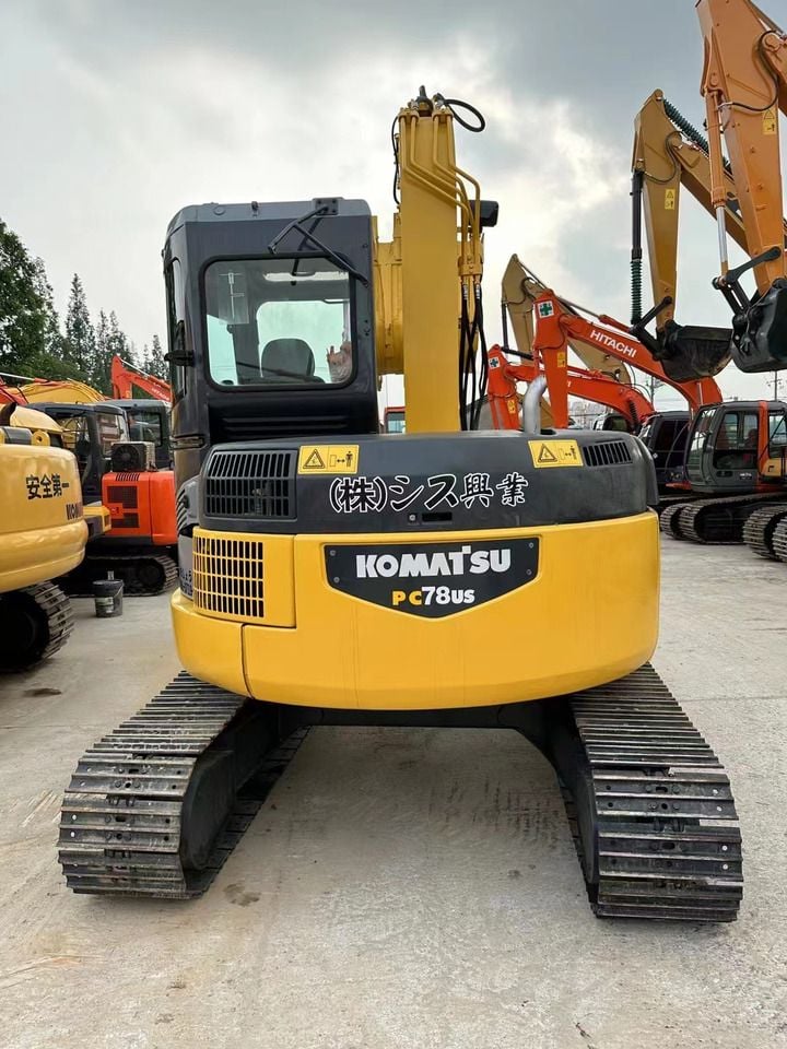 2022 Komatsu PC78US crawler excavator rear view 2022 Komatsu PC78US crawler excavator rear view