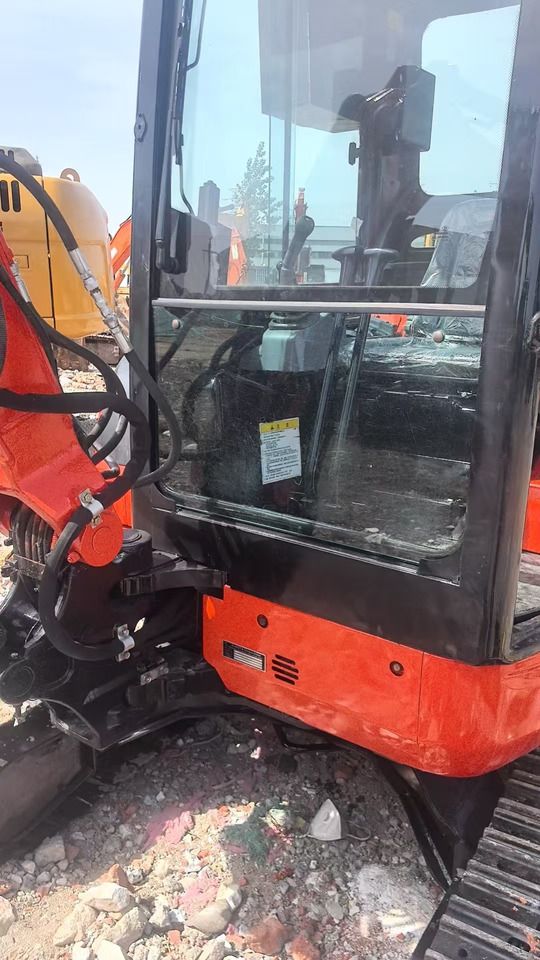 2022 Kubota U35 mini excavator cab and boom detail 2022 Kubota U35 mini excavator cab and boom detail