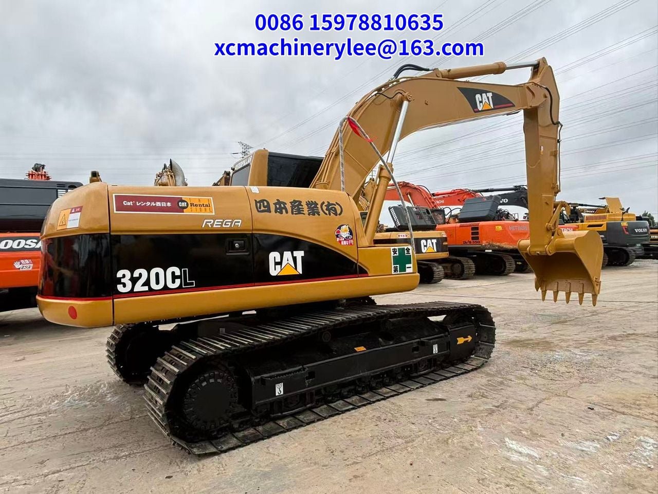 2023 Caterpillar 320CL crawler excavator, rear three-quarter view 2023 Caterpillar 320CL crawler excavator, rear three-quarter view