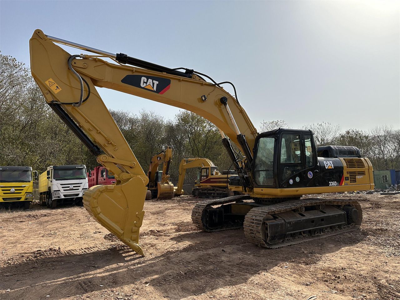 2023 Caterpillar 336D2 crawler excavator, side profile view