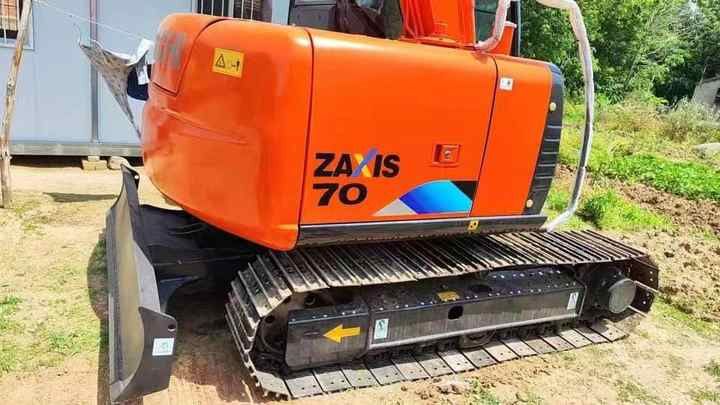 2023 Hitachi Zaxis 70 crawler excavator rear three-quarter view