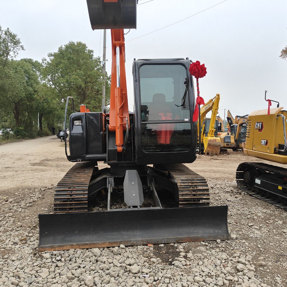2023 Hitachi ZX70 mini excavator, front view 2023 Hitachi ZX70 mini excavator, front view