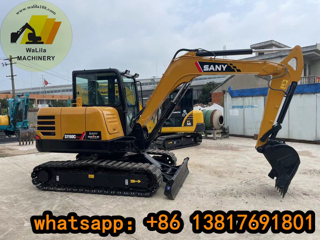 2023 Sany SY60C Pro mini excavator, side profile view