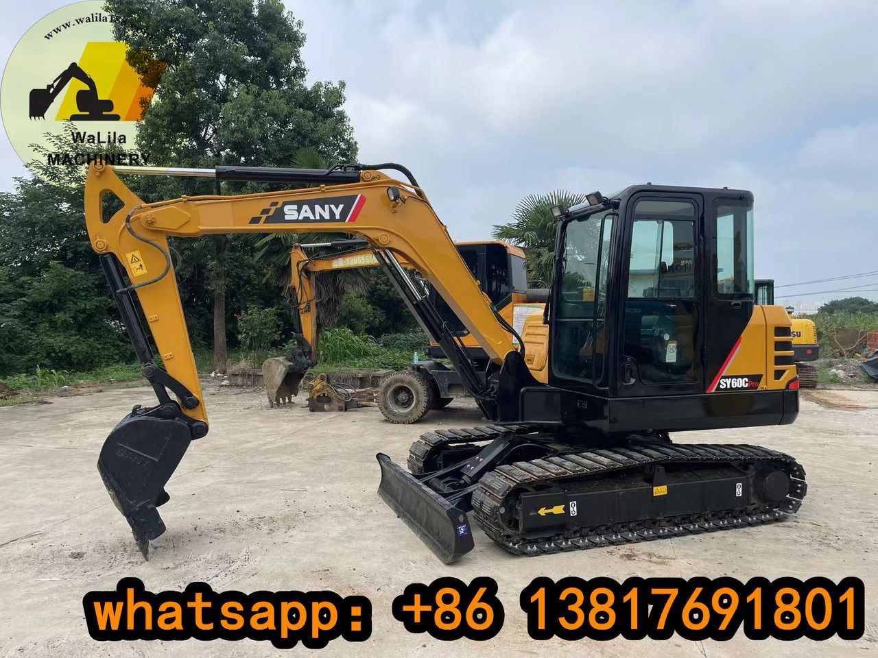 2023 Sany SY60C Pro mini excavator, side view