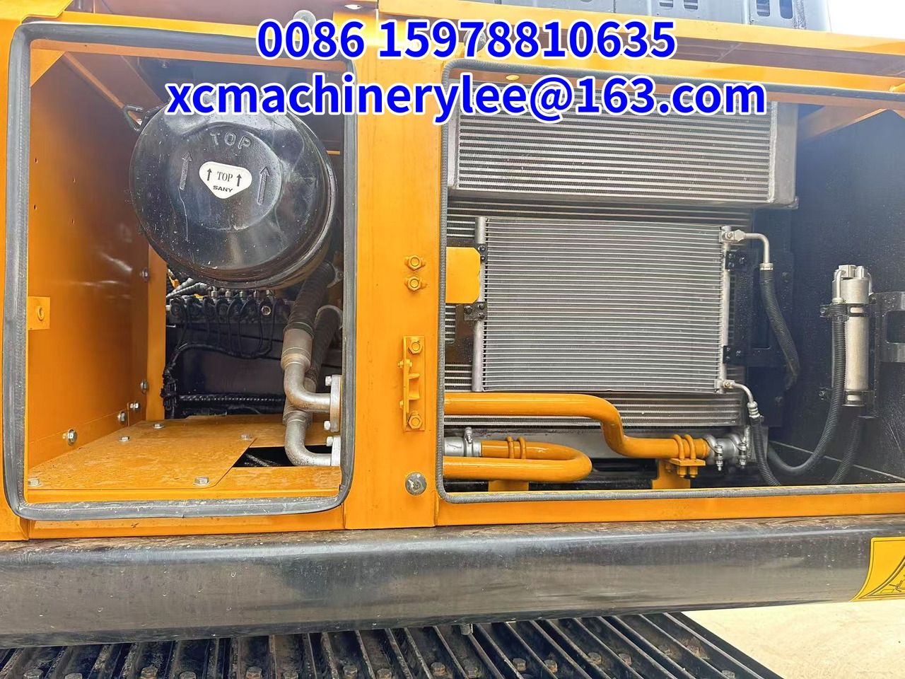 2023 Sany SY235C crawler excavator engine compartment view 2023 Sany SY235C crawler excavator engine compartment view