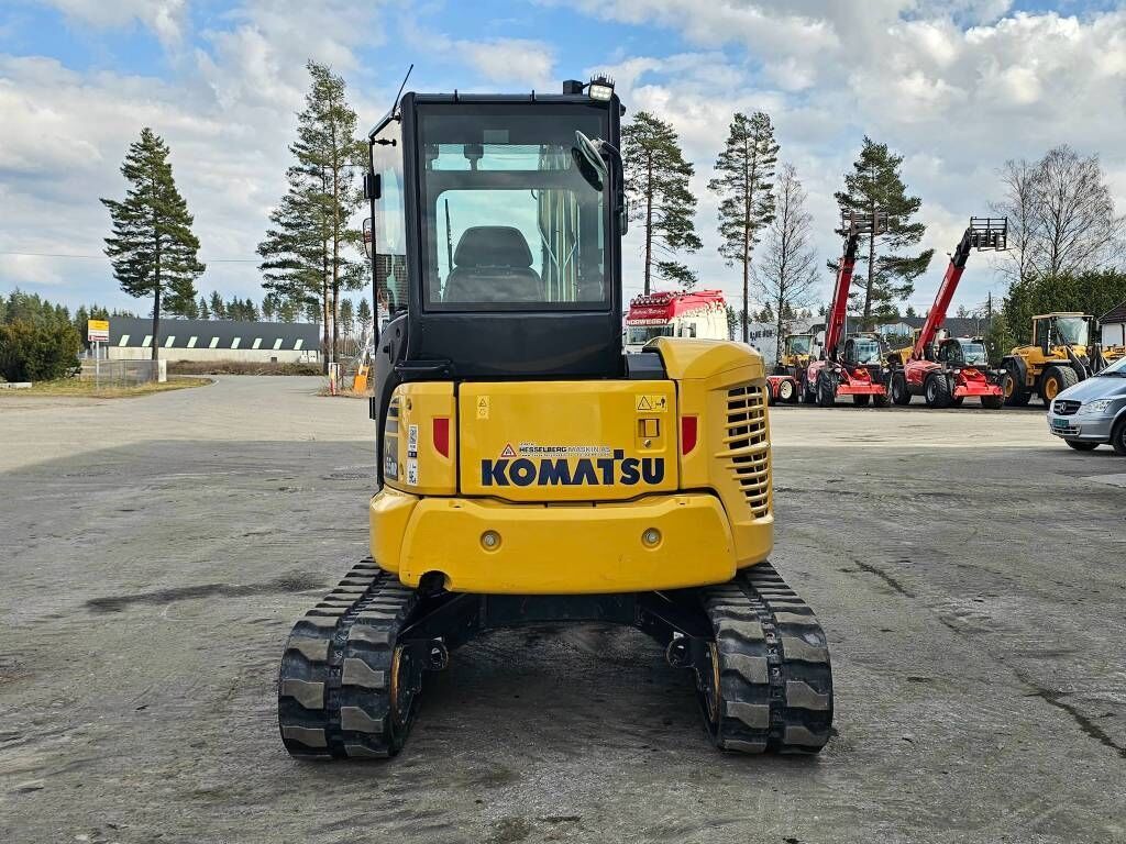 2020 Komatsu PC55MR-5 mini excavator, rear view