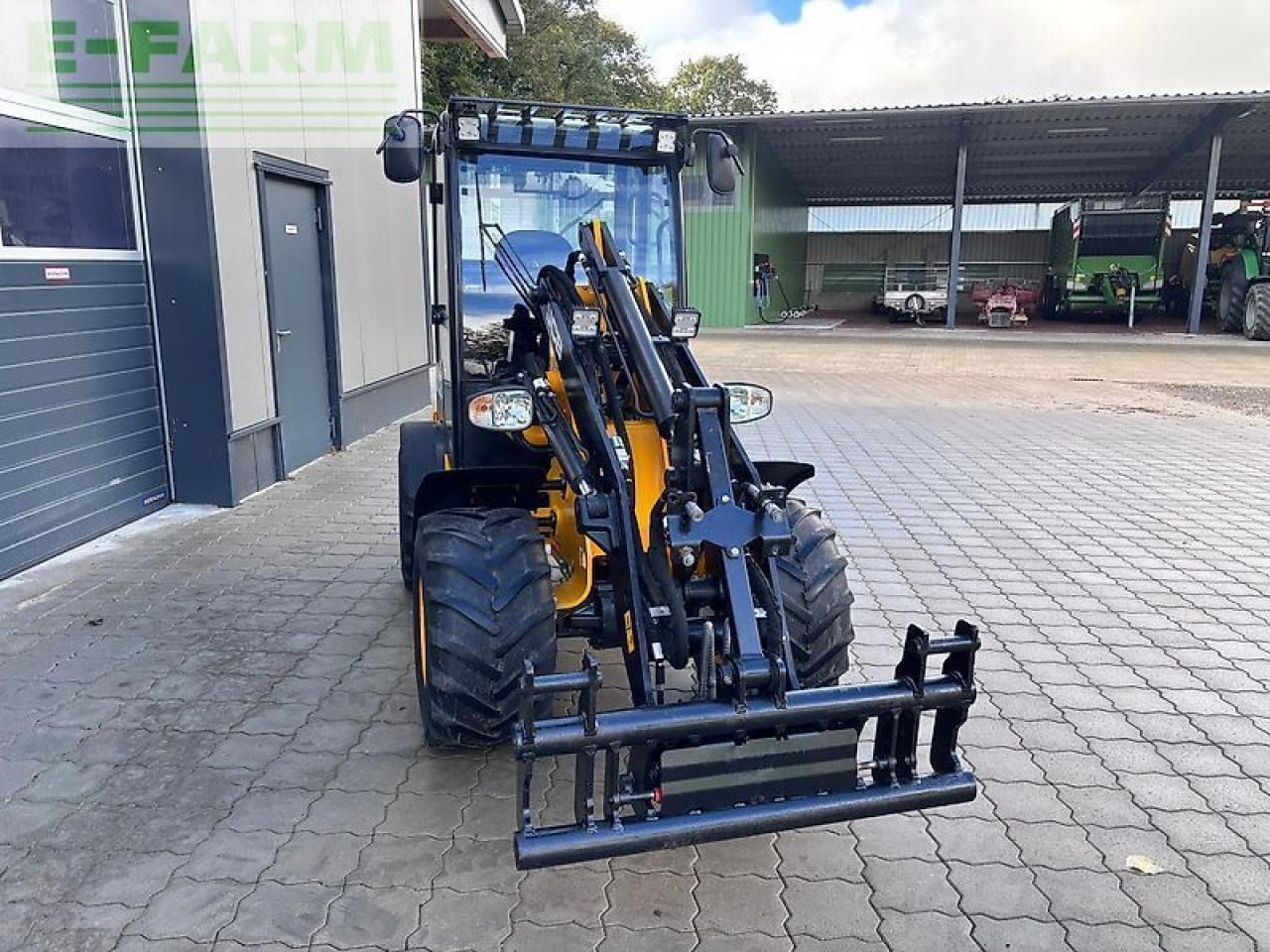 2024 JCB 403PLUS wheel loader, front view 2024 JCB 403PLUS wheel loader, front view