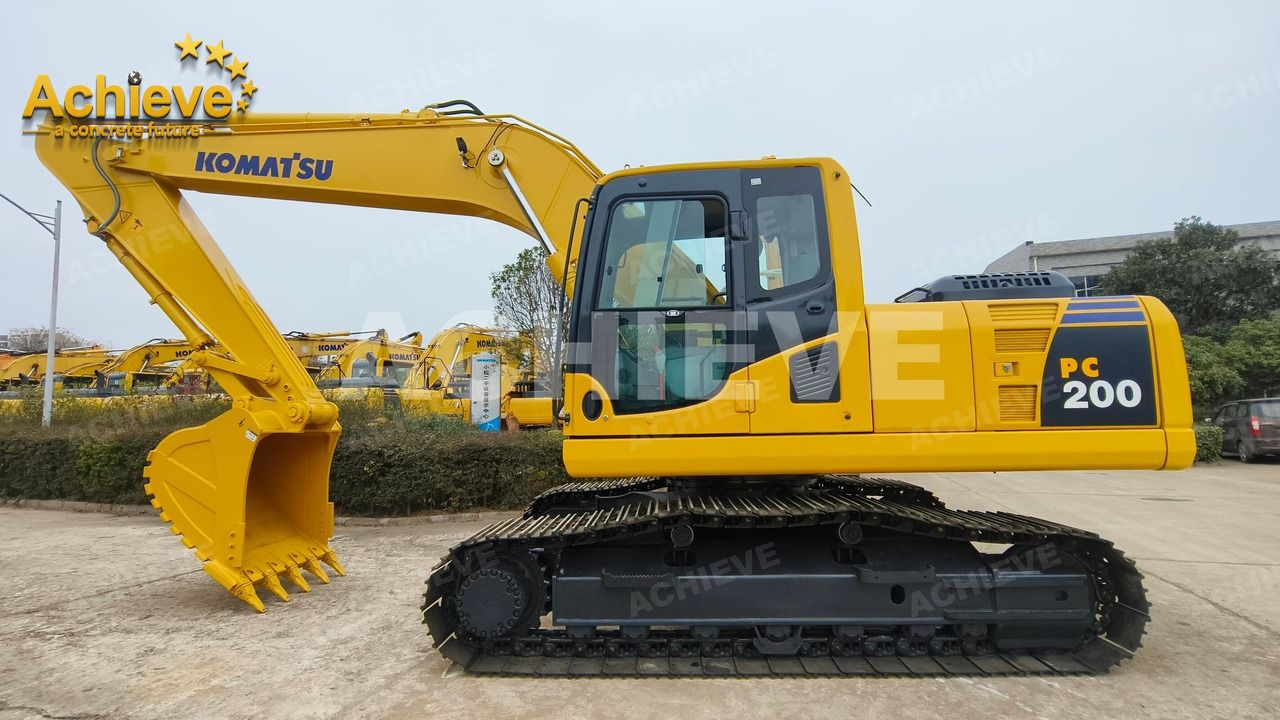 2024 Komatsu PC200-8 crawler excavator, side profile view