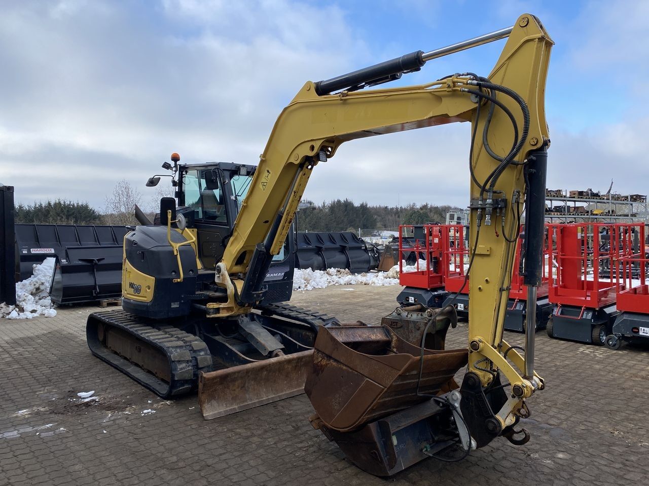 2016 Yanmar VIO80-1A mini excavator, side view