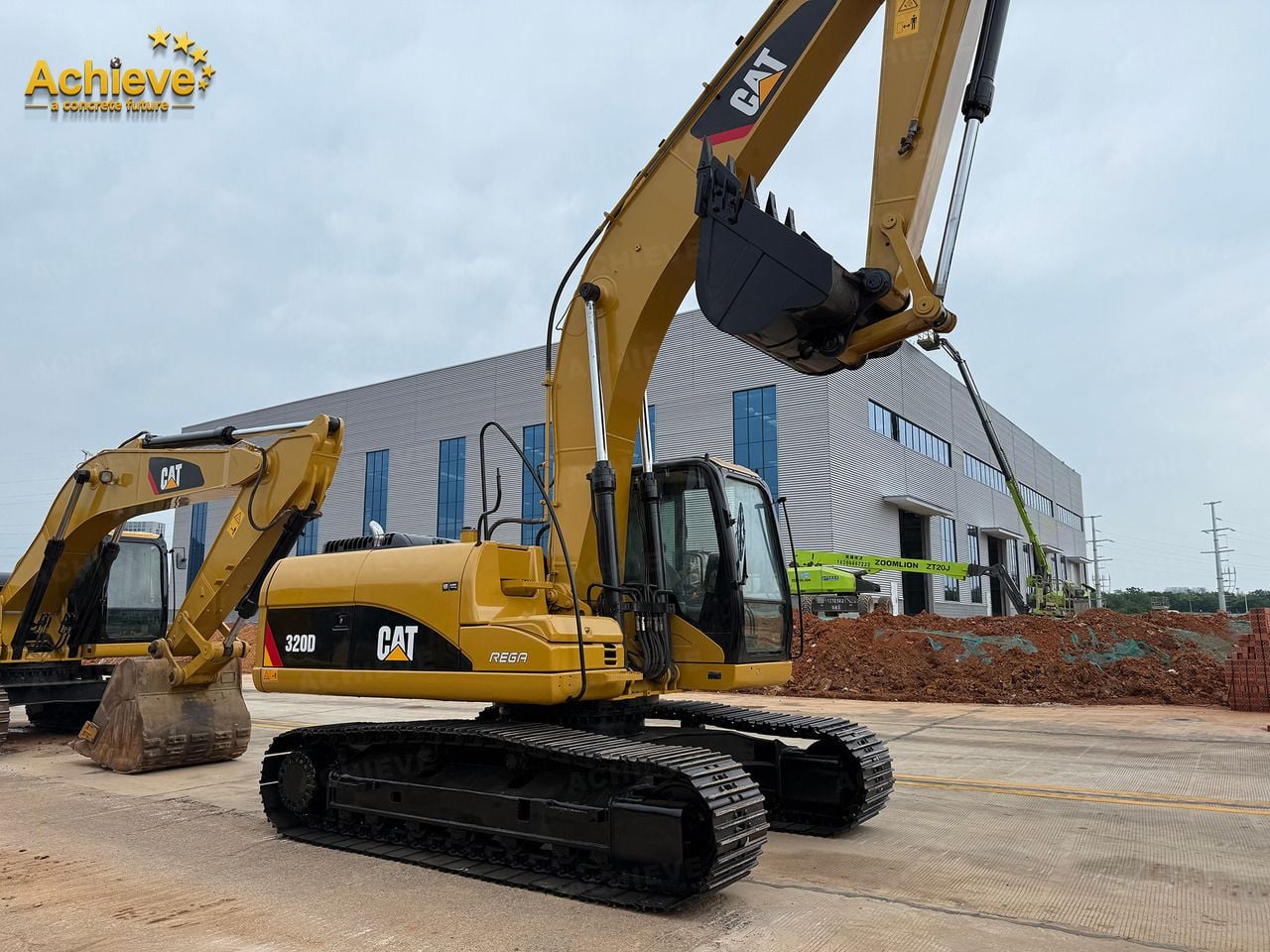 2025 Caterpillar 320D rupsgraafmachine zijaanzicht