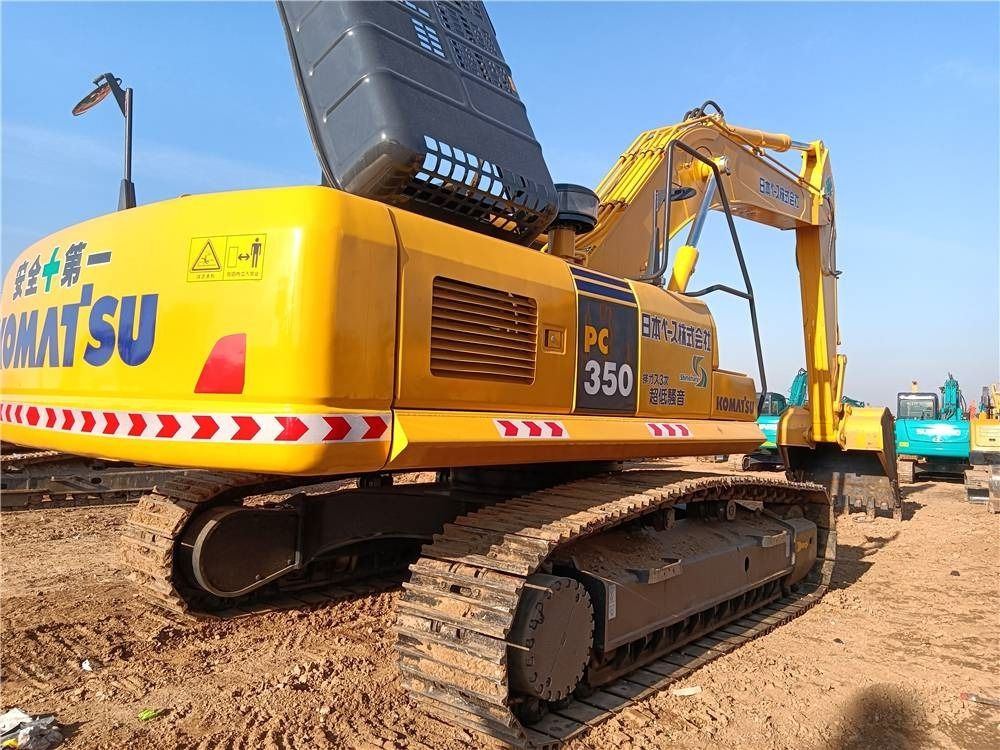 2023 Komatsu PC350-7 crawler excavator rear three-quarter view