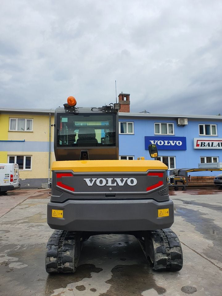 2021 Volvo EC60E mini excavator, rear view
