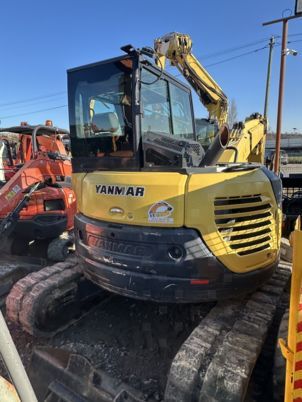 2019 Yanmar B7-6 SIGMA crawler excavator, rear three-quarter view