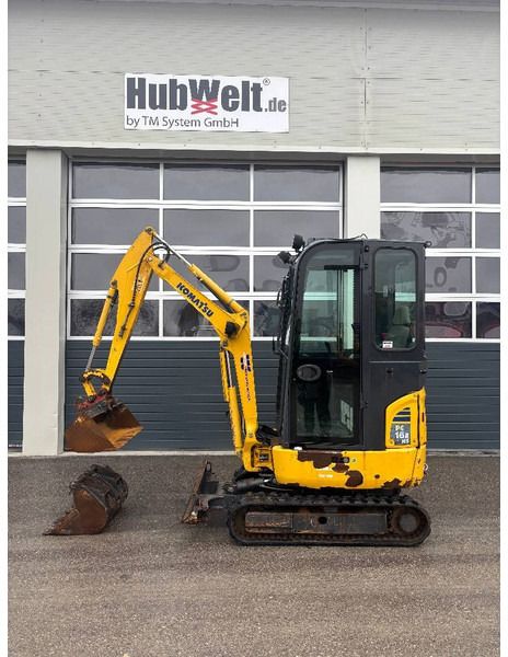 2018 Komatsu PC16R-3HS mini excavator, side view