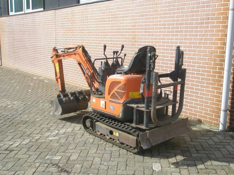 2016 Hitachi ZX10U-2 mini excavator, rear three-quarter view