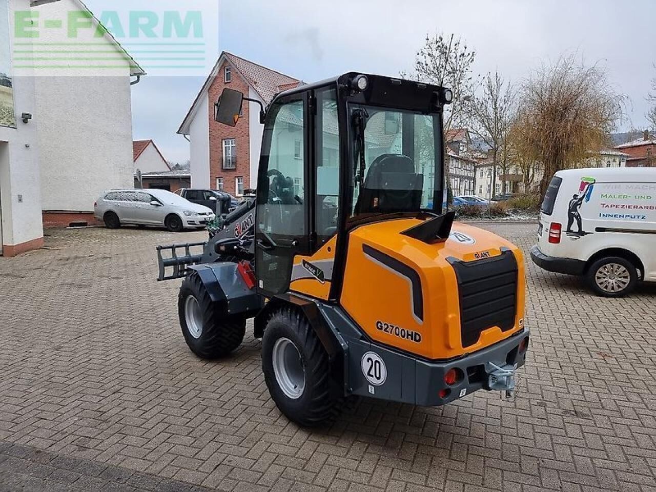 2022 Giant G2700 HD wheel loader, rear three-quarter view 2022 Giant G2700 HD wheel loader, rear three-quarter view