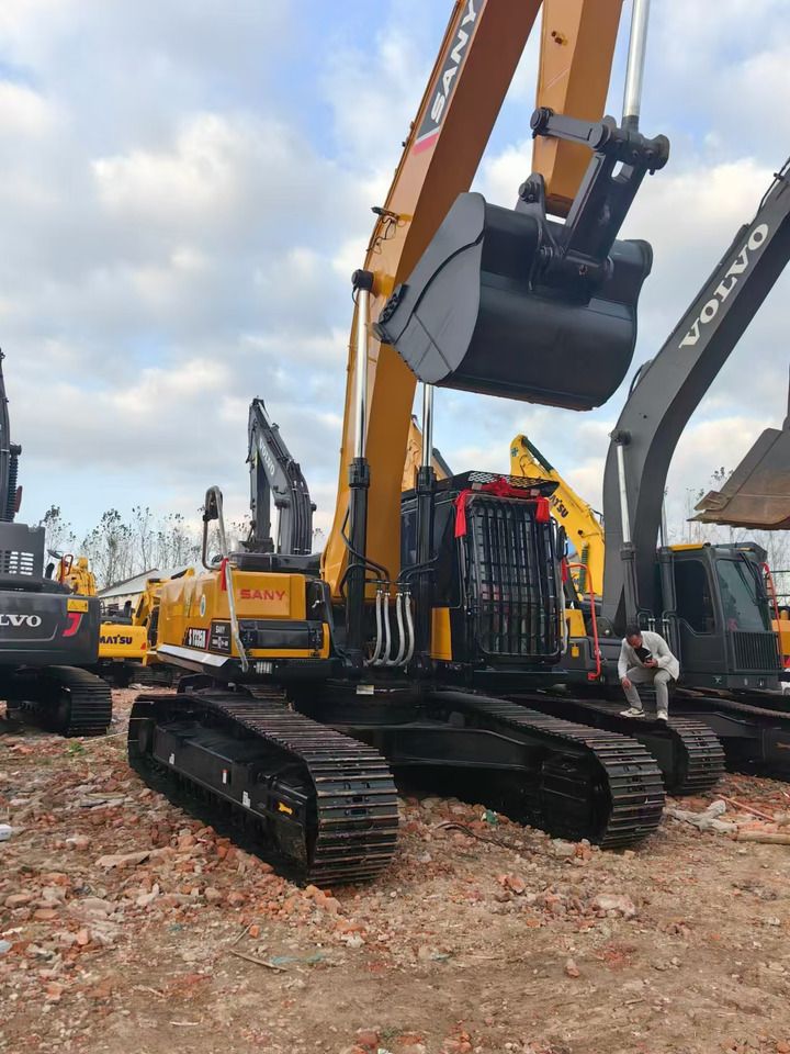 2024 Sany SY335C crawler excavator, front three-quarter view