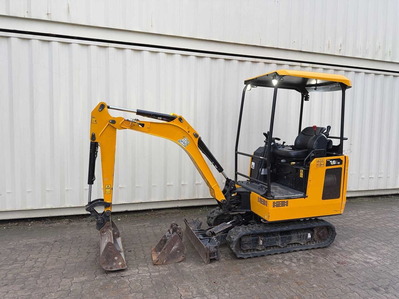 2022 JCB 16C-1 mini excavator, side view