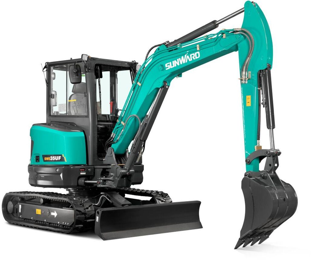 2026 Sunward SWE35UF mini excavator, side view