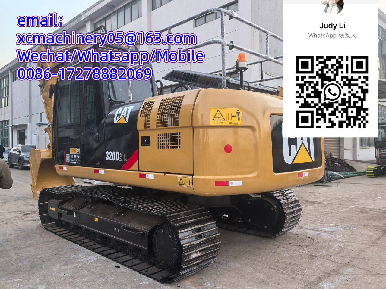 2023 Caterpillar 320D2L гусеничний екскаватор, задній тричвертний вигляд