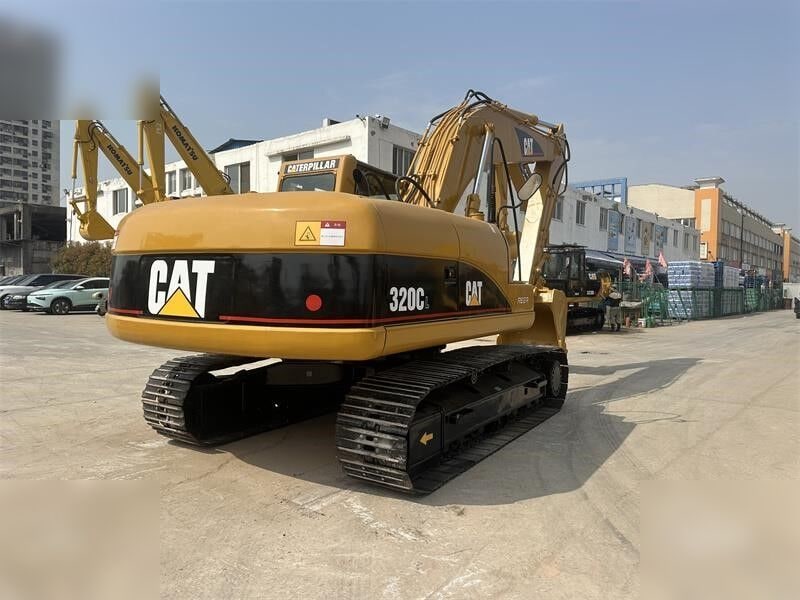 2020 Caterpillar 320CL crawler excavator, rear three-quarter view
