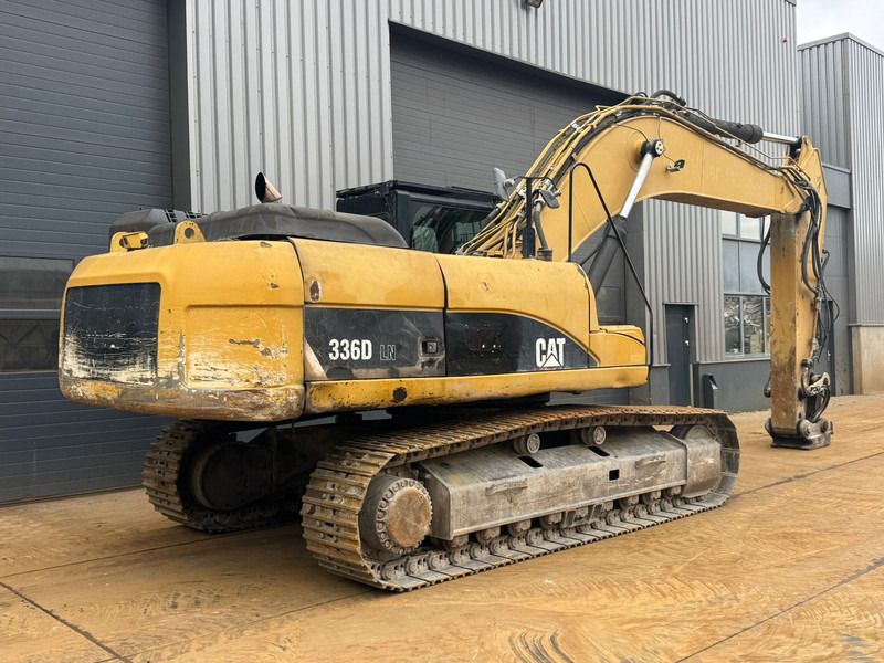 2011 Caterpillar 336D LN crawler excavator, rear three-quarter view