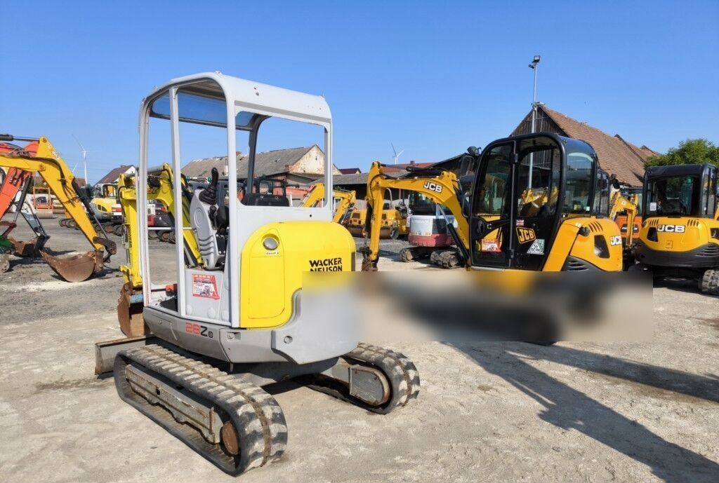 2011 Wacker Neuson 28Z3 mini excavator, rear three-quarter view