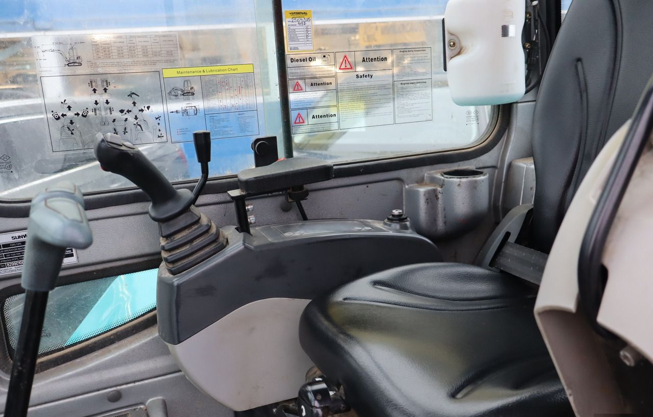 2024 Sunward SWE25F mini excavator interior view