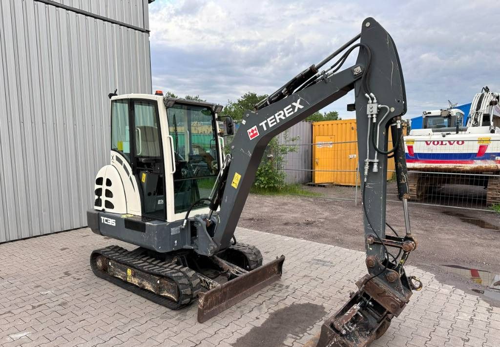 2014 Terex TC 35 mini excavator, side view