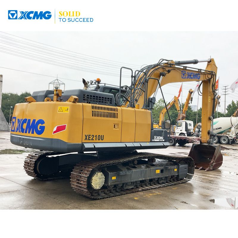 2018 XCMG XE210U crawler excavator, rear three-quarter view 2018 XCMG XE210U crawler excavator, rear three-quarter view