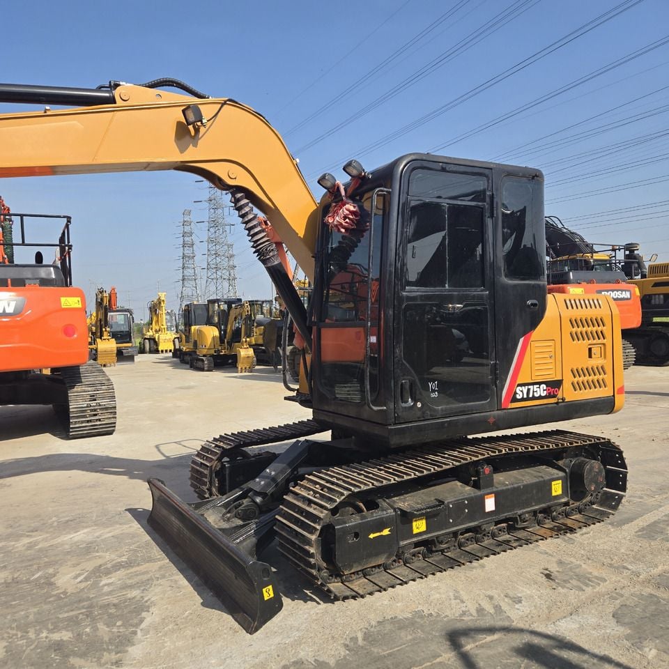 2024 Sany SY75C PRO mini excavator side view