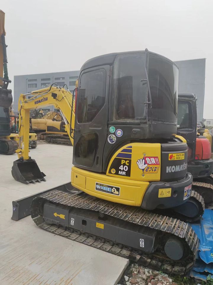 2018 Komatsu PC40MR mini excavator, rear three-quarter view