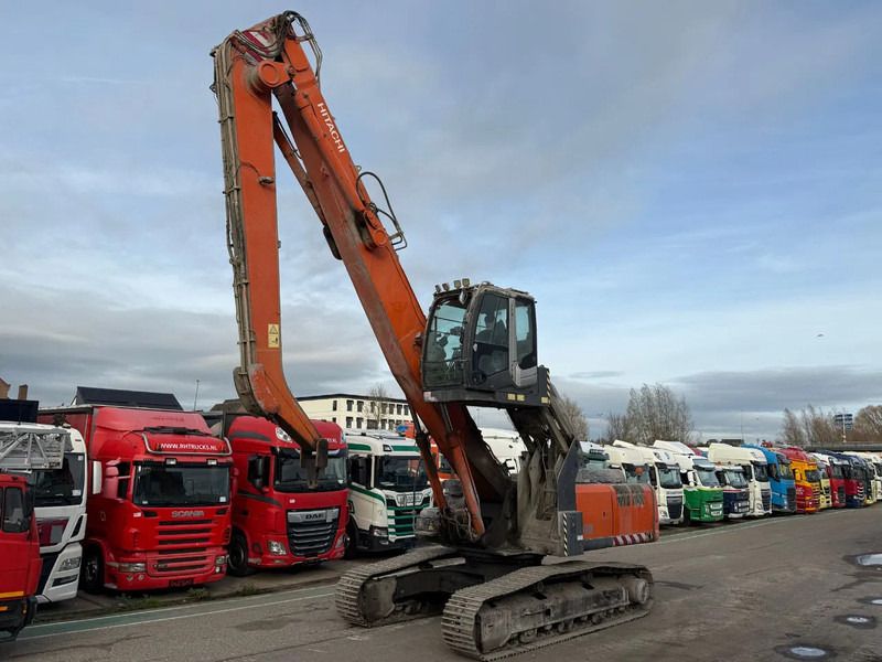 2010 Hitachi ZX350LC-3 crawler excavator, side view with cab riser